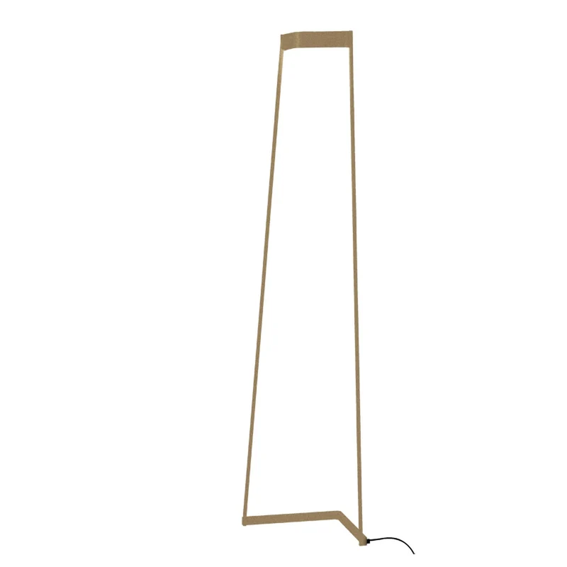 Lámpara de pie Mantra Minimal grande LED aluminio dorado 3000 regulable IP20 180cm 7442