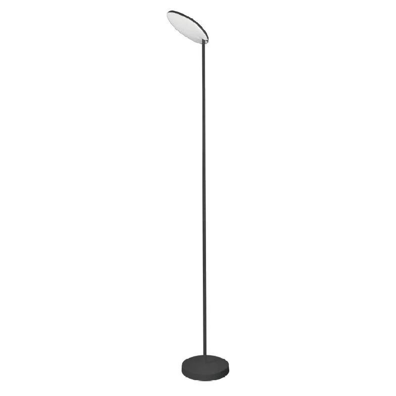 Lámpara de pie Mantra Nassau grande LED aluminio negro 3000 regulable IP20 Ø27cm 8511
