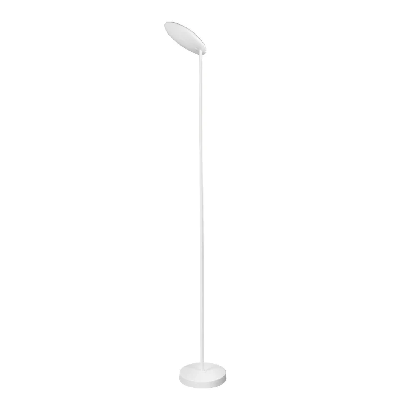 Lámpara de pie Mantra Nassau grande LED aluminio blanco 3000 regulable IP20 Ø27cm 8510