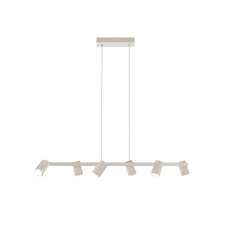 Lámpara de techo Mantra Sal 6 luces aluminio blanco IP20 8297