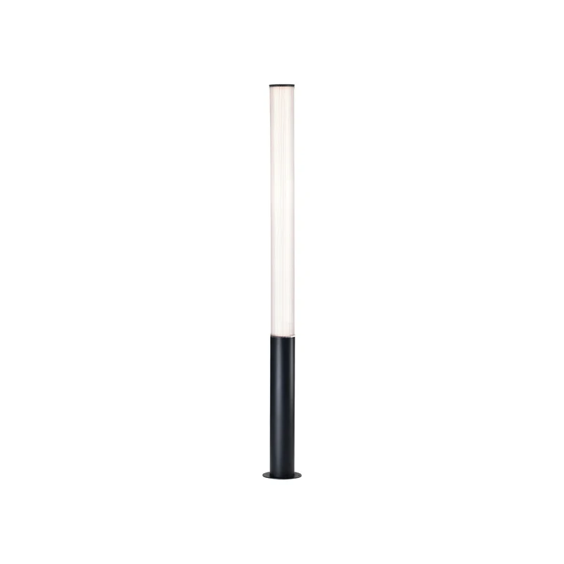 Baliza de exterior Mantra Gant grande LED aluminio negro 3000 IP65 Ø16cm 9157