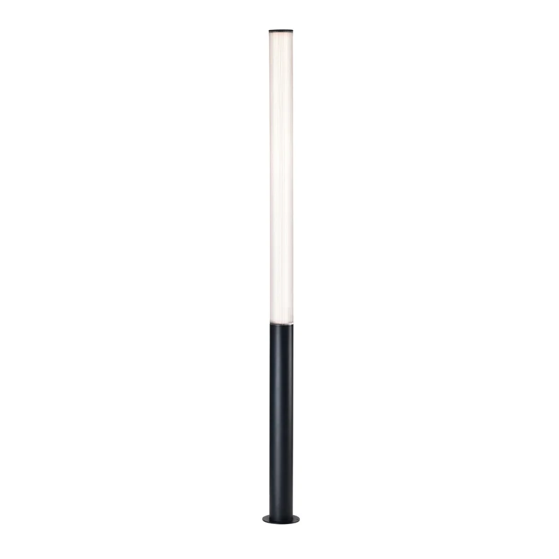 Baliza de exterior Mantra Gant grande LED aluminio negro 3000 IP65 Ø16cm 9278