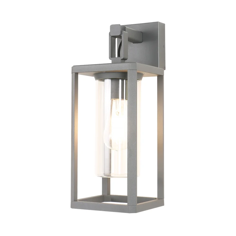 Aplique de exterior Alps Mantra gris oscuro E27 IP65 9113