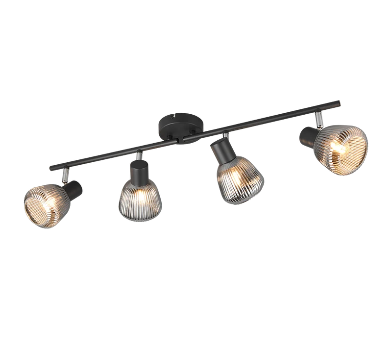 Regleta de focos Tarifa Trio negro 4 luces 862800432