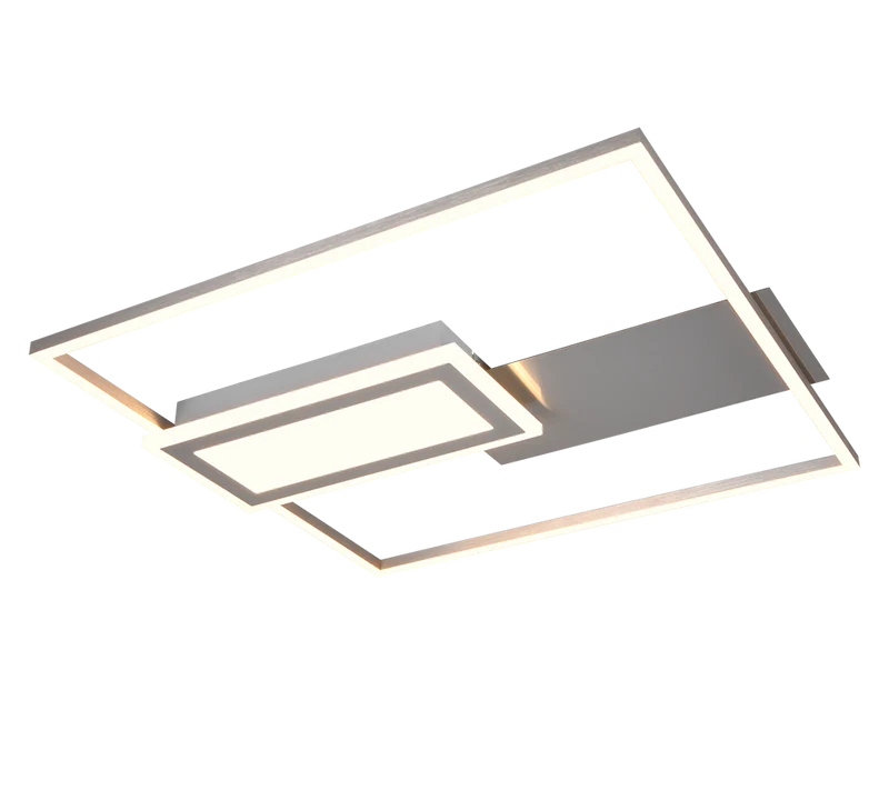 Plafón de techo Spiro Trio níquel LED 32W 67862907