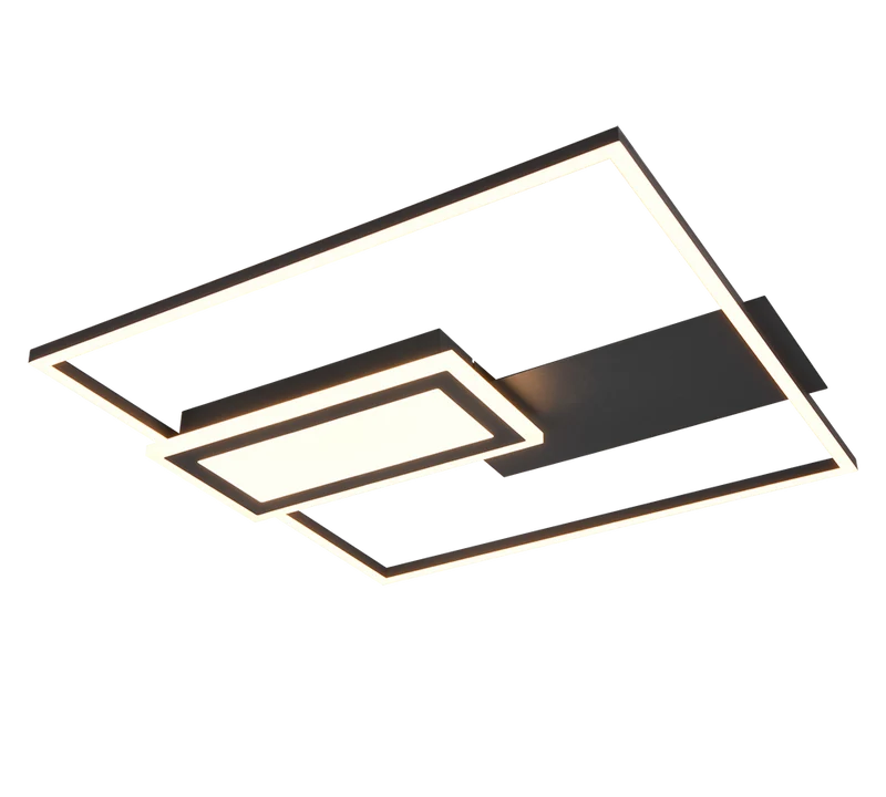 Plafón de techo Spiro Trio negro LED 32W 67862932