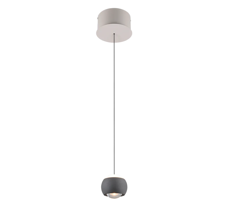 Lámpara colgante Trio Cannon antracita 40W LED 34440142