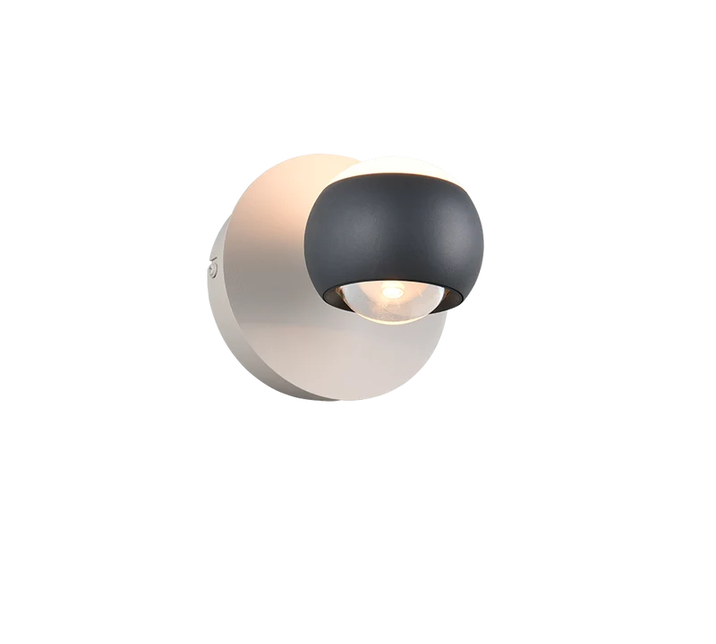 Aplique de pared Trio Cannon antracita 40W LED 24441142