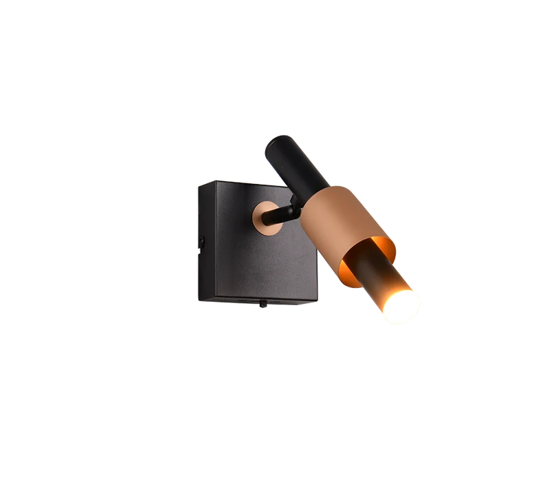 Foco de techo Trio Ikaris negro LED 10x20,5cm 855310132