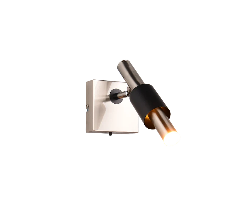 Foco de techo Trio Ikaris níquel mate LED 10x20,5cm 855310107