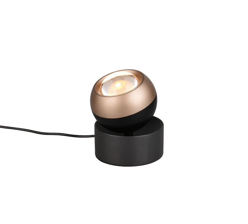 Lámpara de sobremesa Trio Orbit LED negro mate táctil regulable 2300+3000+4000K 544410132