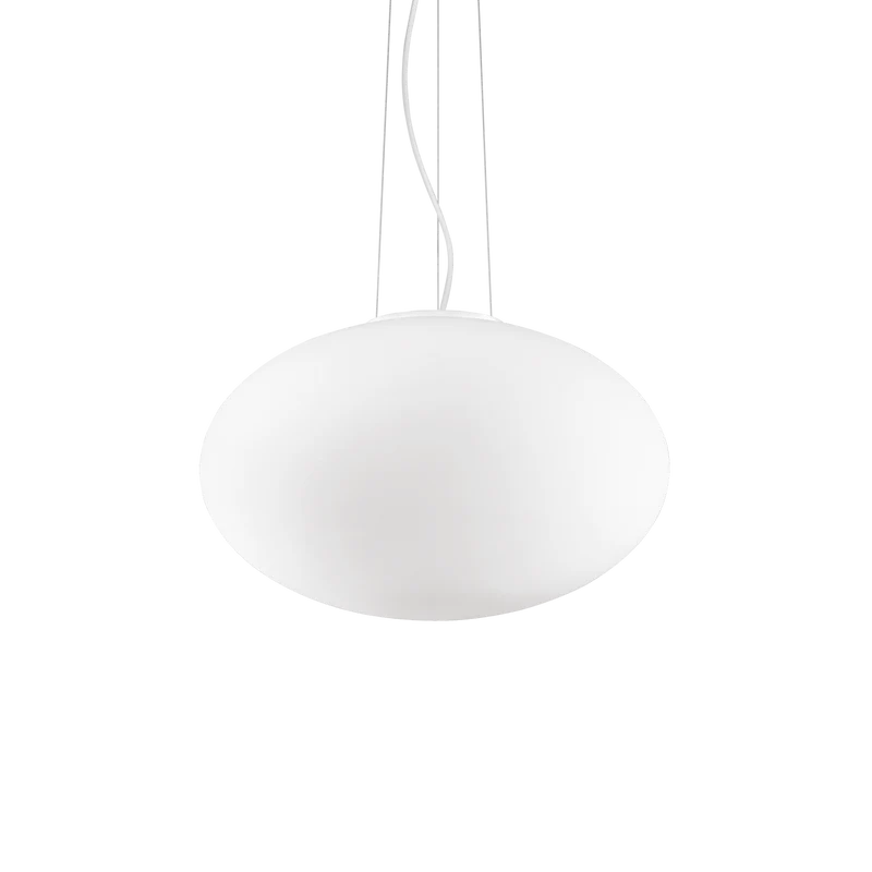 Lámpara colgante Ideal Lux Candy blanco cristal 42W Ø40cm