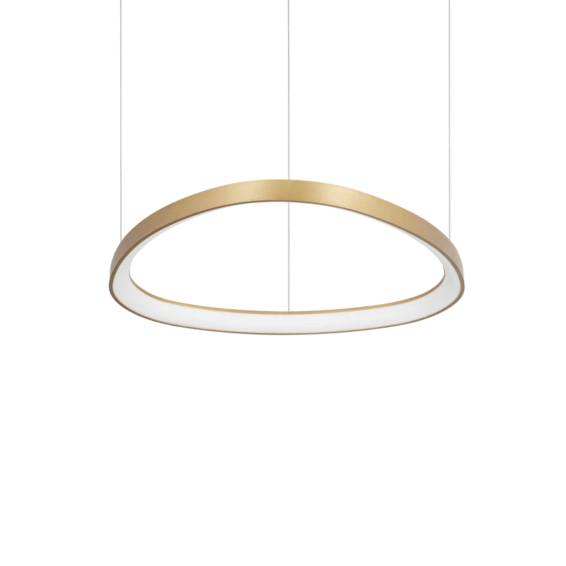Lámpara colgante Ideal Lux Gemini latón LED 47W 4000K 61cm