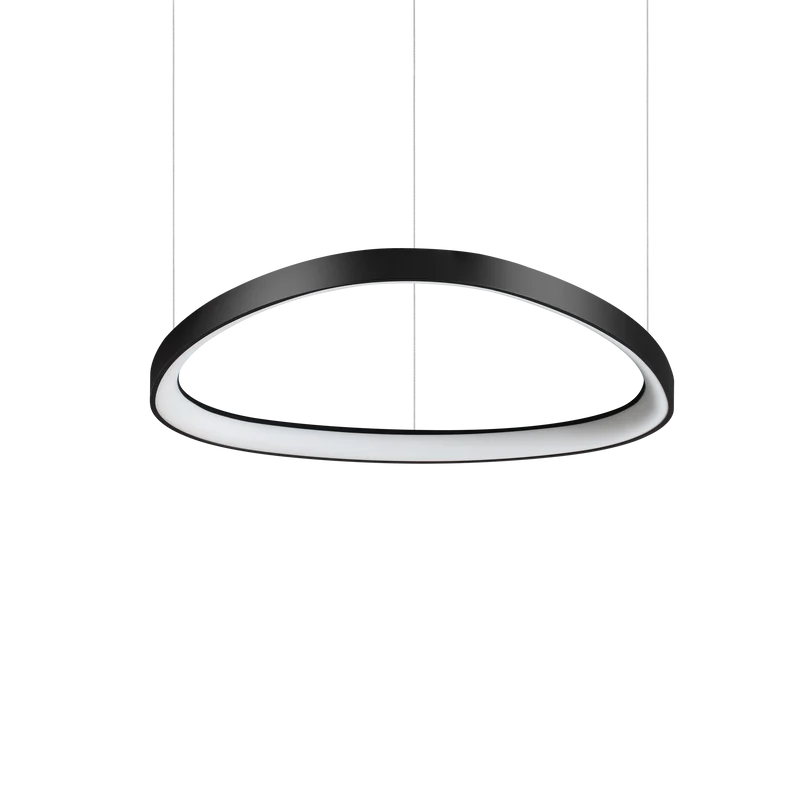 Lámpara colgante Ideal Lux Gemini negro LED 47W 4000K 61cm