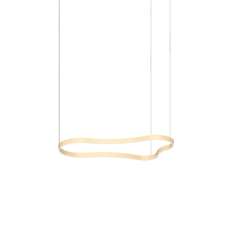 Lámpara colgante Ideal Lux Waves dorado LED 45W 125,4cm