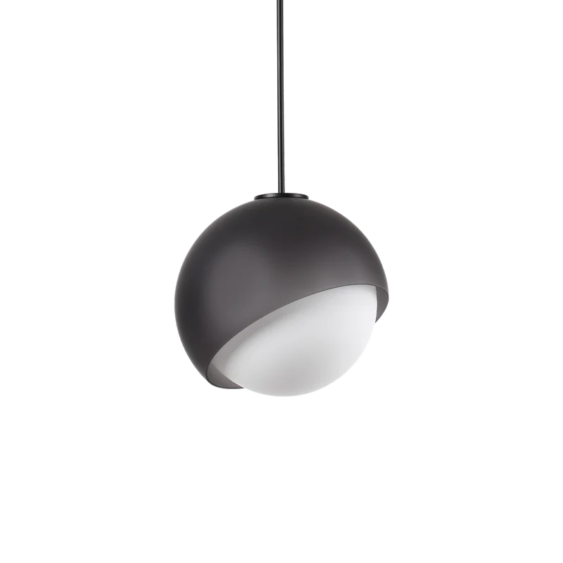 Lámpara colgante Ideal Lux Bloom negro cristal 42W Ø30cm