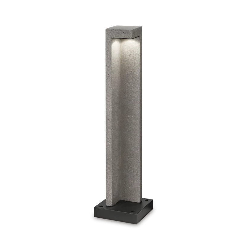 Baliza de exterior Ideal Lux Titano granito LED 8,5W 4000K IP55 74cm