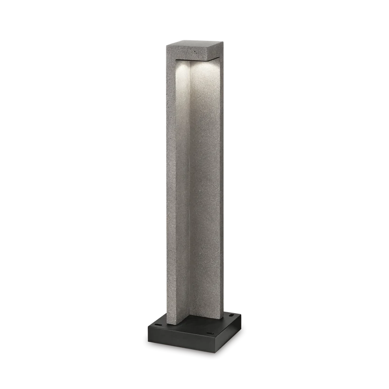 Baliza de exterior Ideal Lux Titano granito LED 8,5W 3000K IP55 74cm