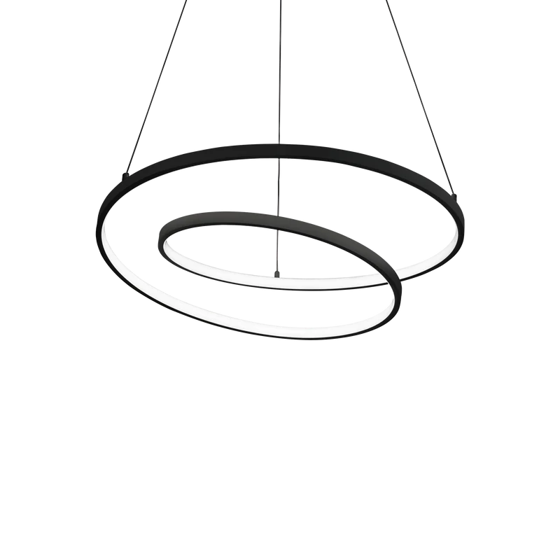 Lámpara colgante Ideal Lux Oz negro LED 48W 3000K regulable Ø60cm