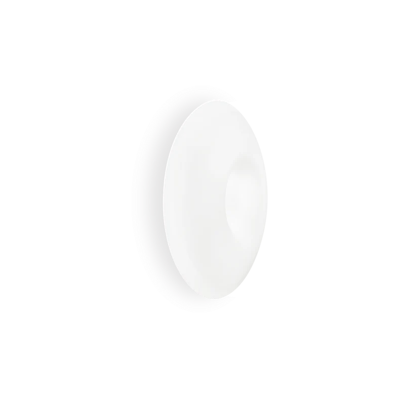 Plafón de techo Ideal Lux Glory blanco cristal 3 luces 180W Ø50cm