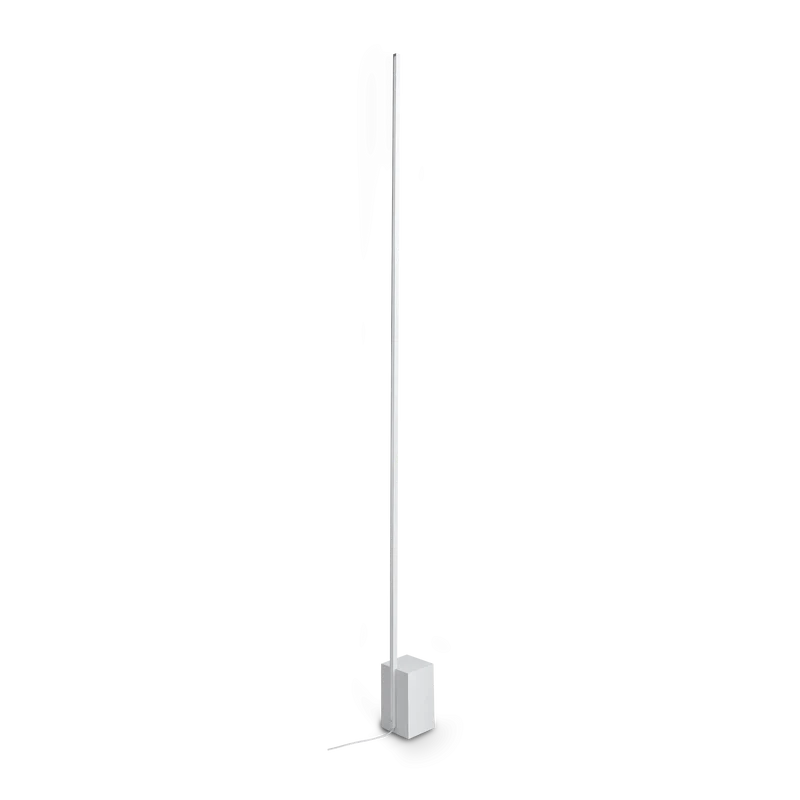 Lámpara de pie Ideal Lux Essence blanco cristal LED 24W 3000K regulable 160,5cm