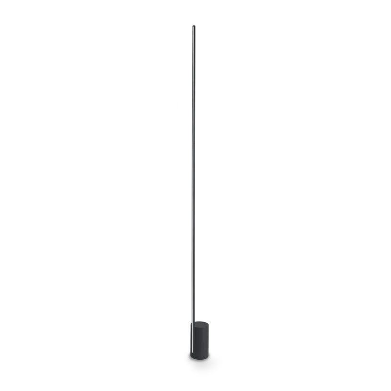 Lámpara de pie Ideal Lux Essence negro cristal LED 24W 3000K regulable 160,5cm