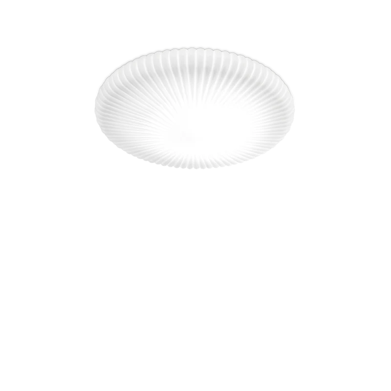 Plafón de techo Ideal Lux Atrium blanco cristal LED 29W Ø55cm