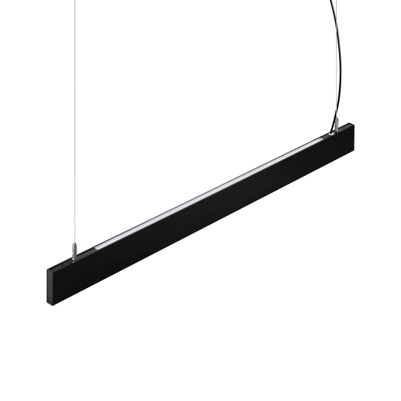 Sistema lineal Ideal Lux Steel negro LED 2 luces 38W 4000K regulable 119,2cm