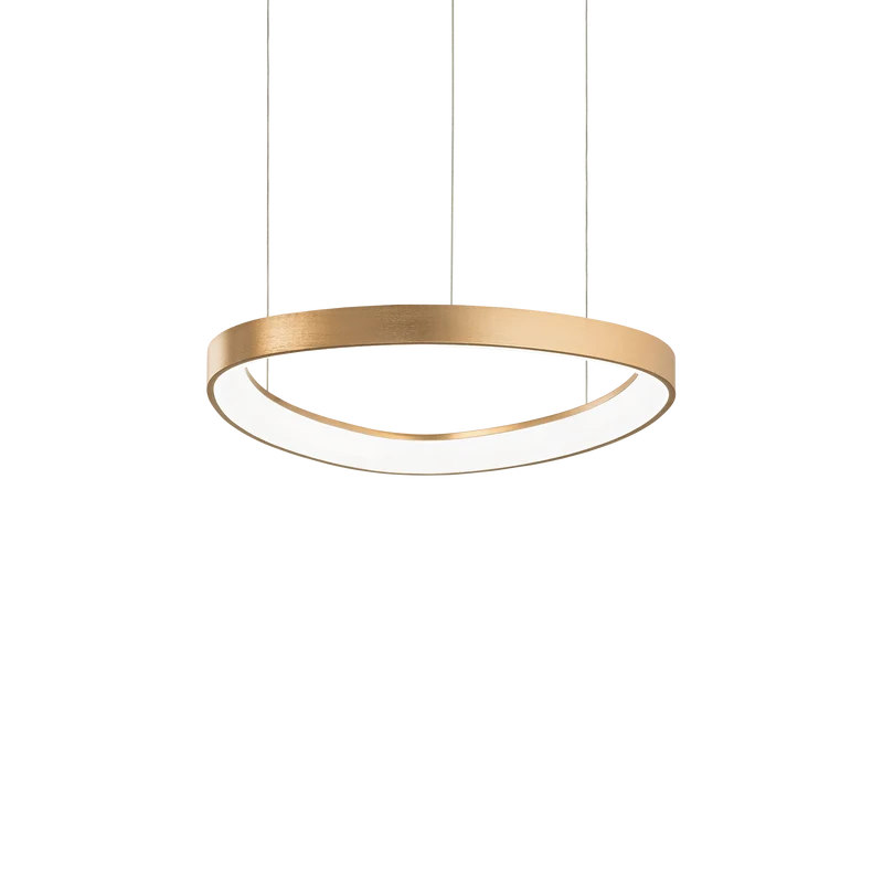 Lámpara colgante Ideal Lux Gemini latón LED 36W 4000K 42,5cm