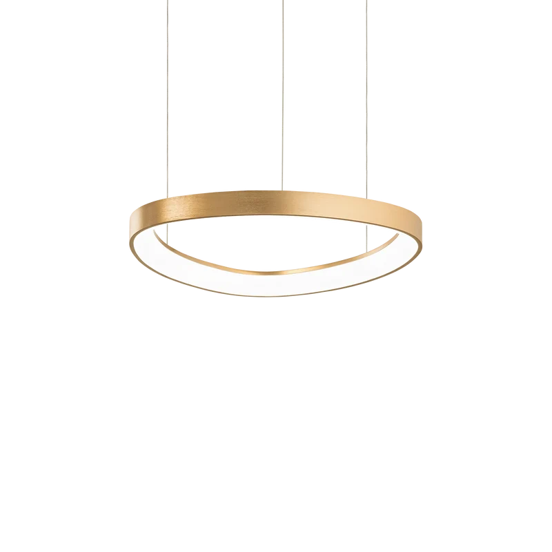Lámpara colgante Ideal Lux Gemini latón LED 36W 2700K 42,5cm