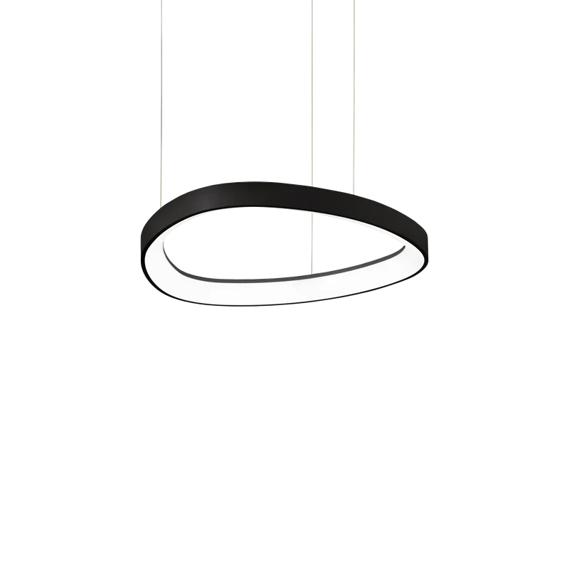 Lámpara colgante Ideal Lux Gemini negro LED 36W 2700K 42,5cm