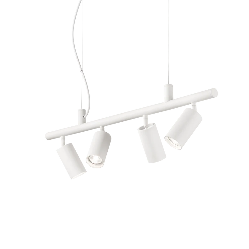 Lámpara colgante Ideal Lux Dynamite blanco 4 luces 112W 76cm