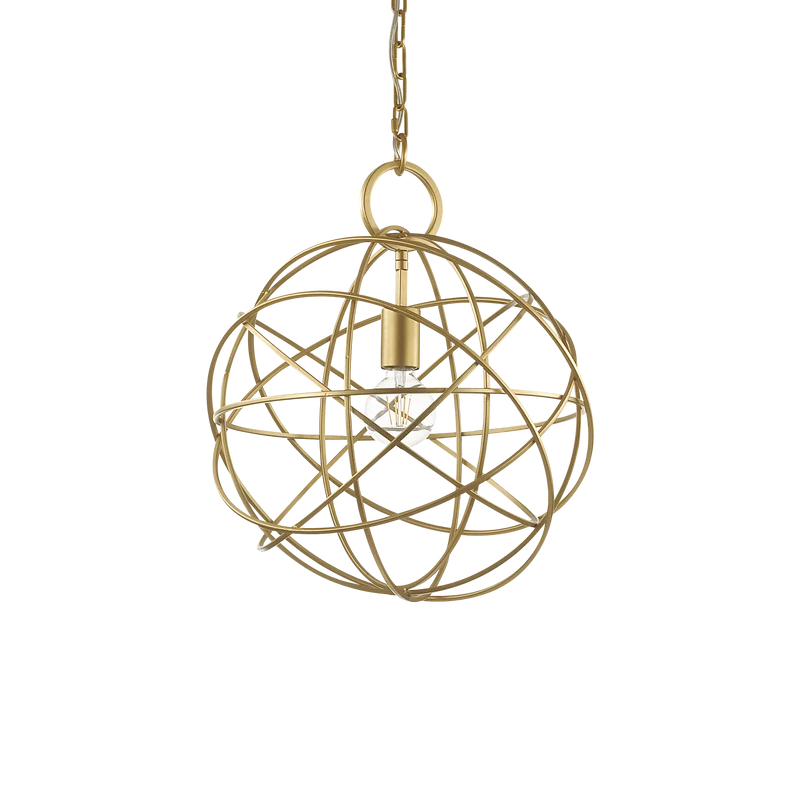 Lámpara colgante Ideal Lux Konse dorado 60W Ø40cm