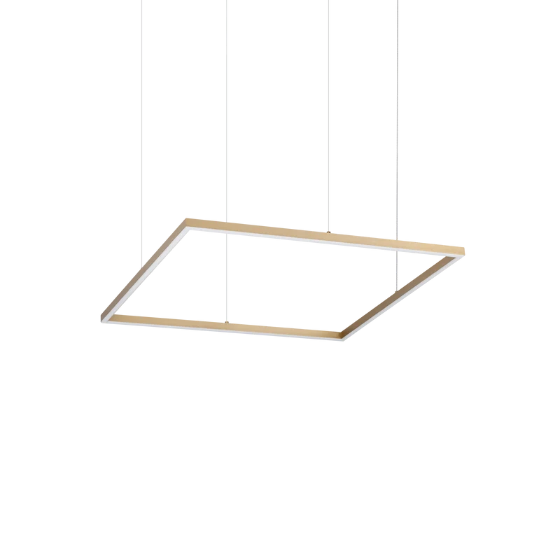 Lámpara colgante Ideal Lux Oracle Slim latón LED 44W 3000K 70cm