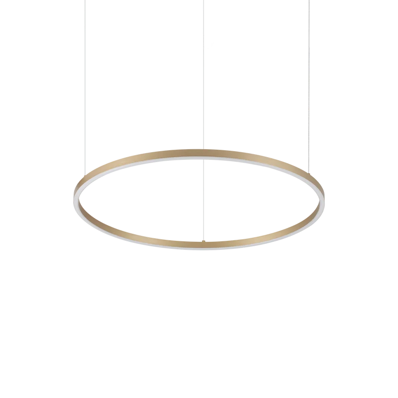 Lámpara colgante Ideal Lux Oracle Slim latón LED 37W 3000K Ø70cm