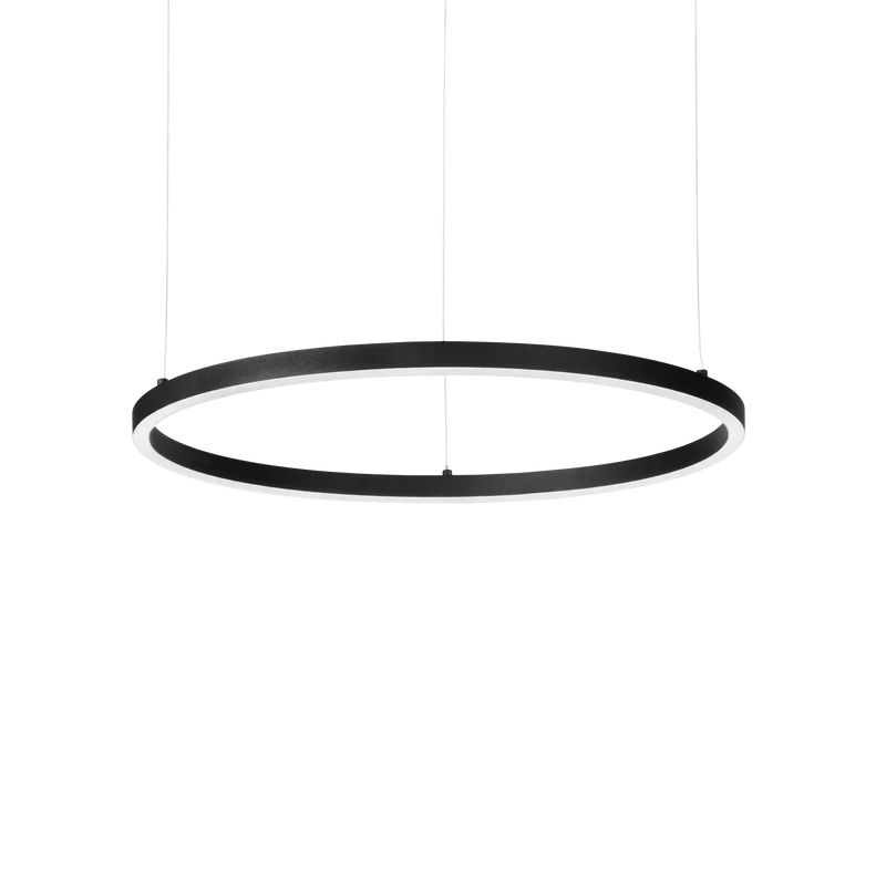 Lámpara colgante Ideal Lux Oracle Slim negro LED 40W 4000K regulable Ø70cm