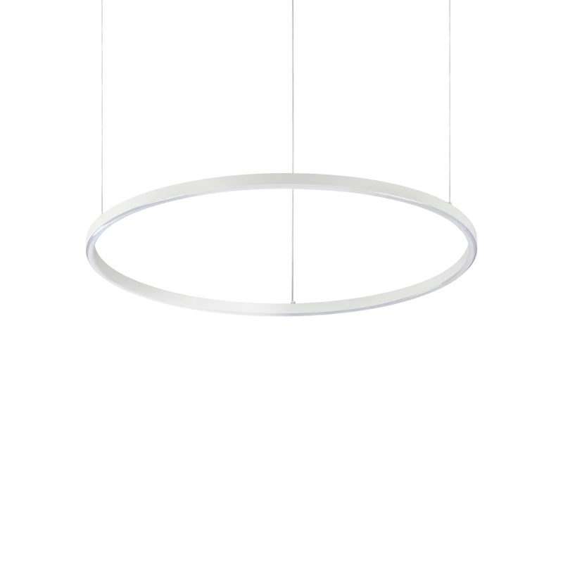 Lámpara colgante Ideal Lux Oracle Slim blanco LED 40W 3000K regulable Ø70cm