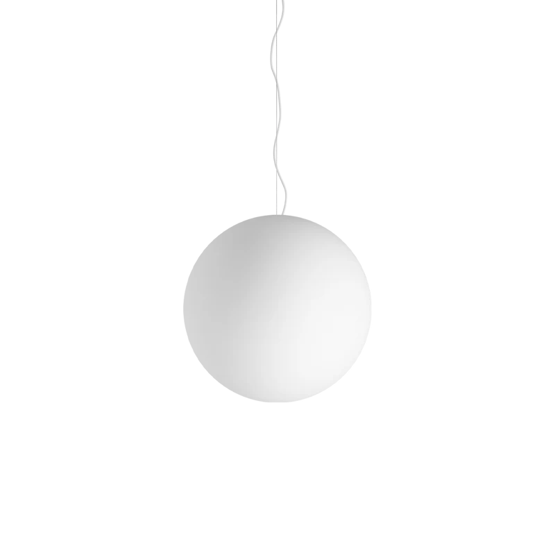 Lámpara colgante Ideal Lux Mapa blanco cristal 42W Ø50cm