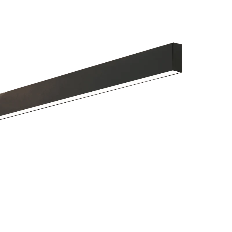 Sistema lineal Ideal Lux Steel negro LED 2 luces 36W 3000K 107cm