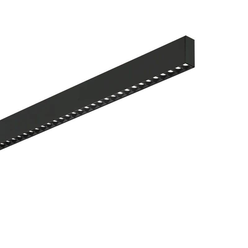 Sistema lineal Ideal Lux Steel negro LED 2 luces 36W 3000K 107cm