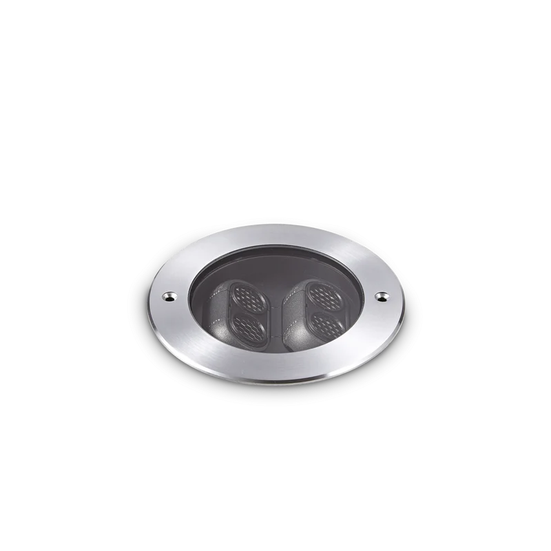 Empotrable de exterior Ideal Lux Taurus acero LED 11W IP67 17,5cm