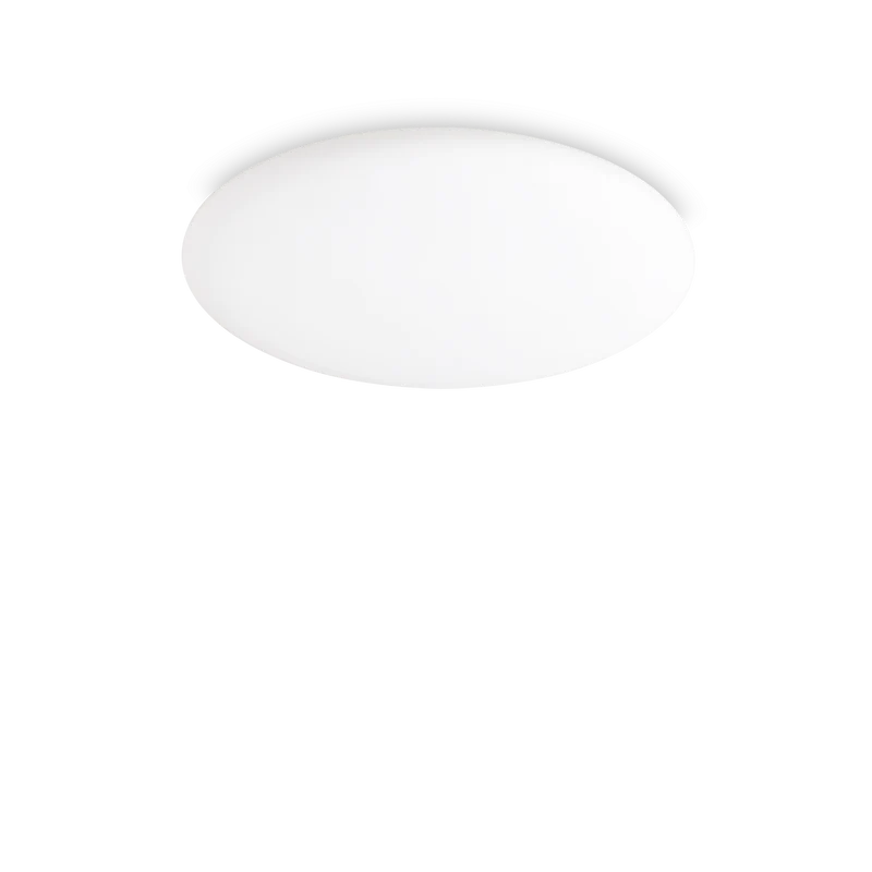 Plafón de techo Ideal Lux Level blanco cristal LED 32W Ø58,5cm
