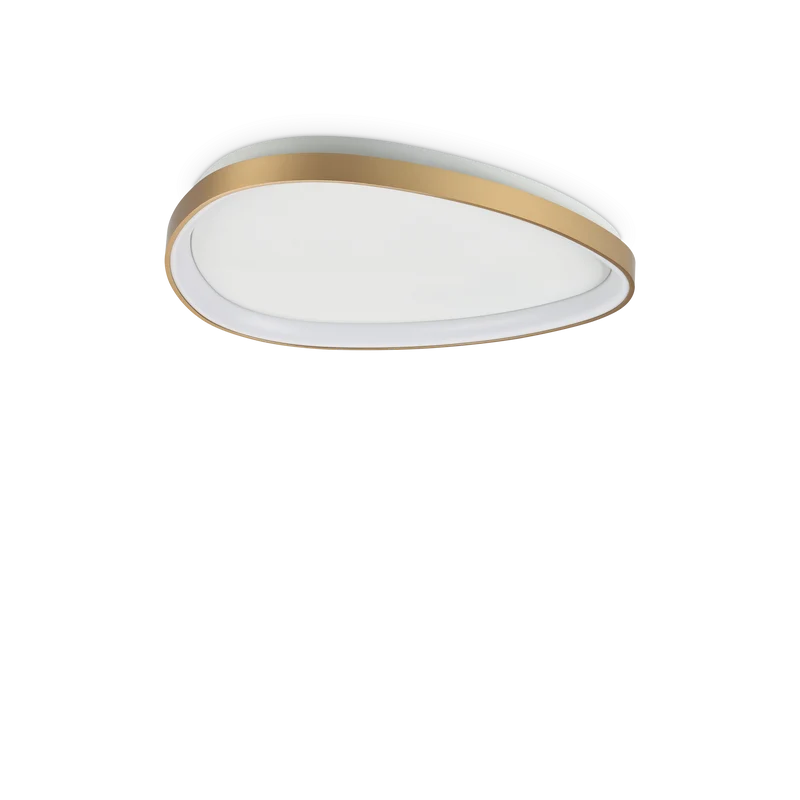 Plafón de techo Ideal Lux Gemini latón LED 30W 4000K Ø61cm