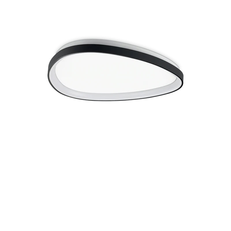 Plafón de techo Ideal Lux Gemini negro LED 30W 4000K Ø61cm