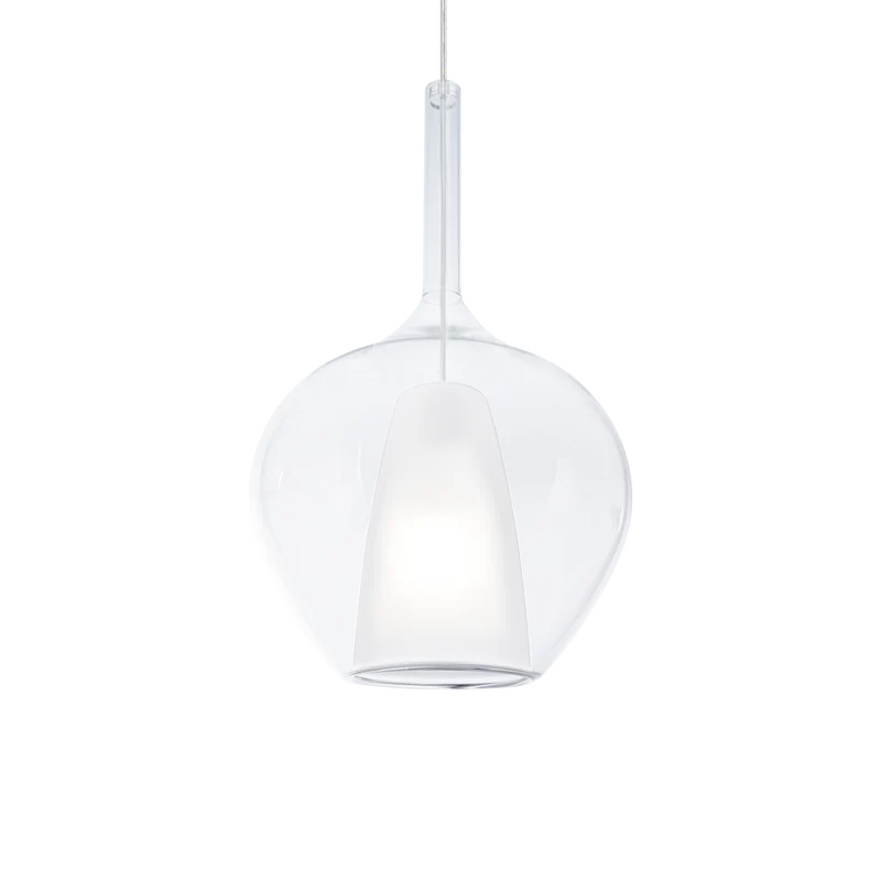 Lámpara colgante Ideal Lux Kalique transparente 42W Ø28cm