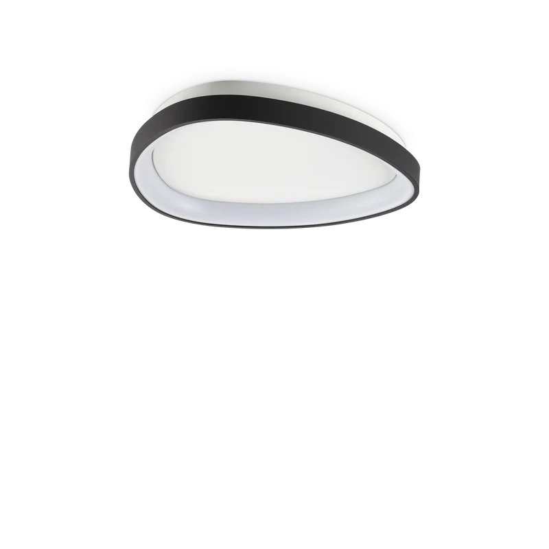 Plafón de techo Ideal Lux Gemini negro LED 24W 4000K Ø42,5cm