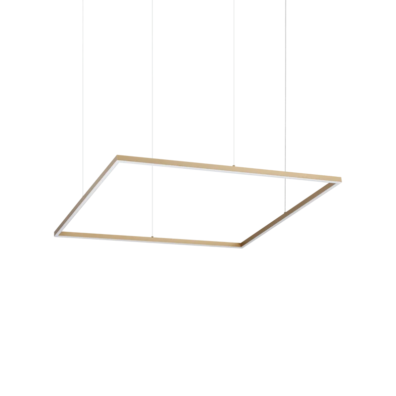 Lámpara colgante Ideal Lux Oracle Slim latón LED 53W 3000K 90cm