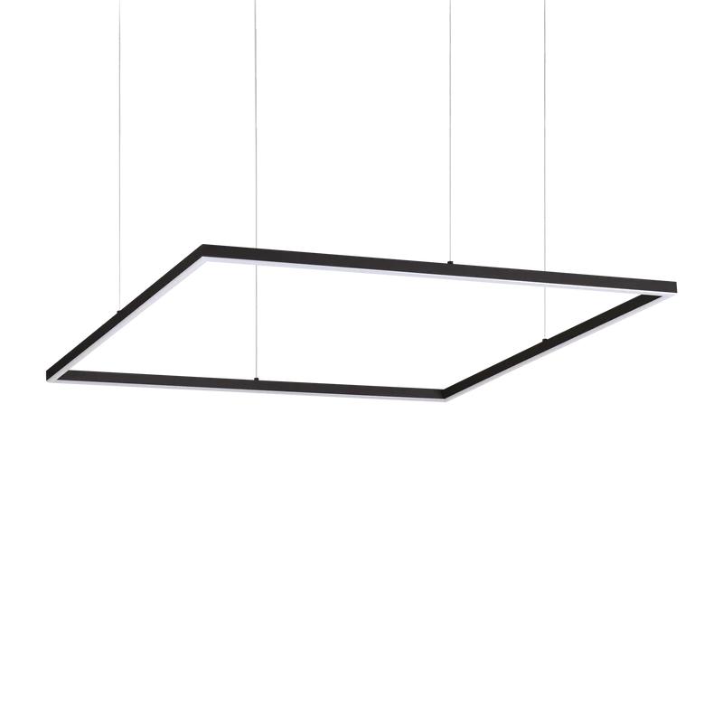 Lámpara colgante Ideal Lux Oracle Slim negro LED 53W 3000K 90cm