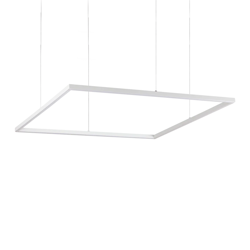 Lámpara colgante Ideal Lux Oracle Slim blanco LED 53W 3000K 90cm