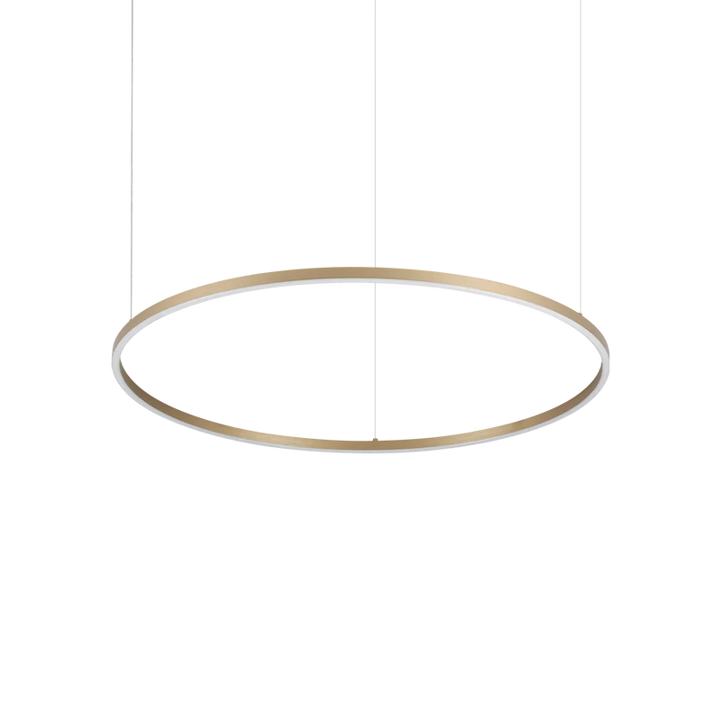 Lámpara colgante Ideal Lux Oracle Slim latón LED 53W 3000K Ø90cm